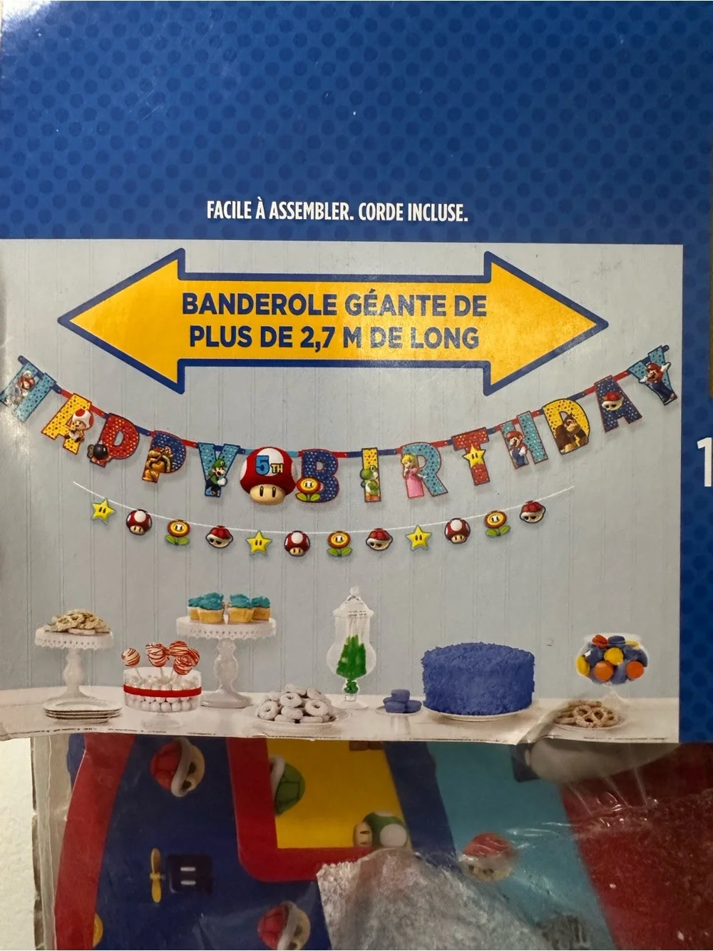 Super Mario Jumbo Happy Birthday Banner Kit Add Any Age Nintendo Party Decor